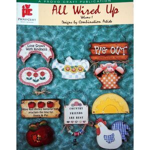 All Wired Up Vol 1 Provo Craft Vtg Decorative Painting Wood Pattern Book 1994